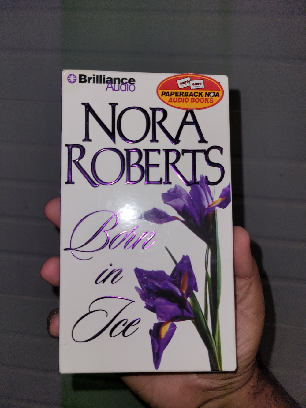 Born in Ice Nora Roberts Audio Books 4 Cassettes 6 Hours Read by Fiacrr Douglas